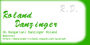 roland danzinger business card
